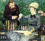 Claude Monet in the conservatory Sweden oil painting artist